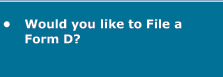 Would you like to file a Form D?
